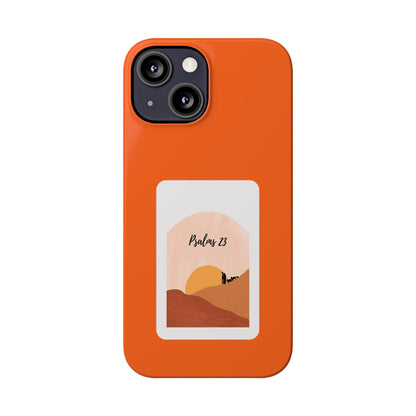 Dual-Layer Phone Case Inspired by Psalm 23 - #Orange