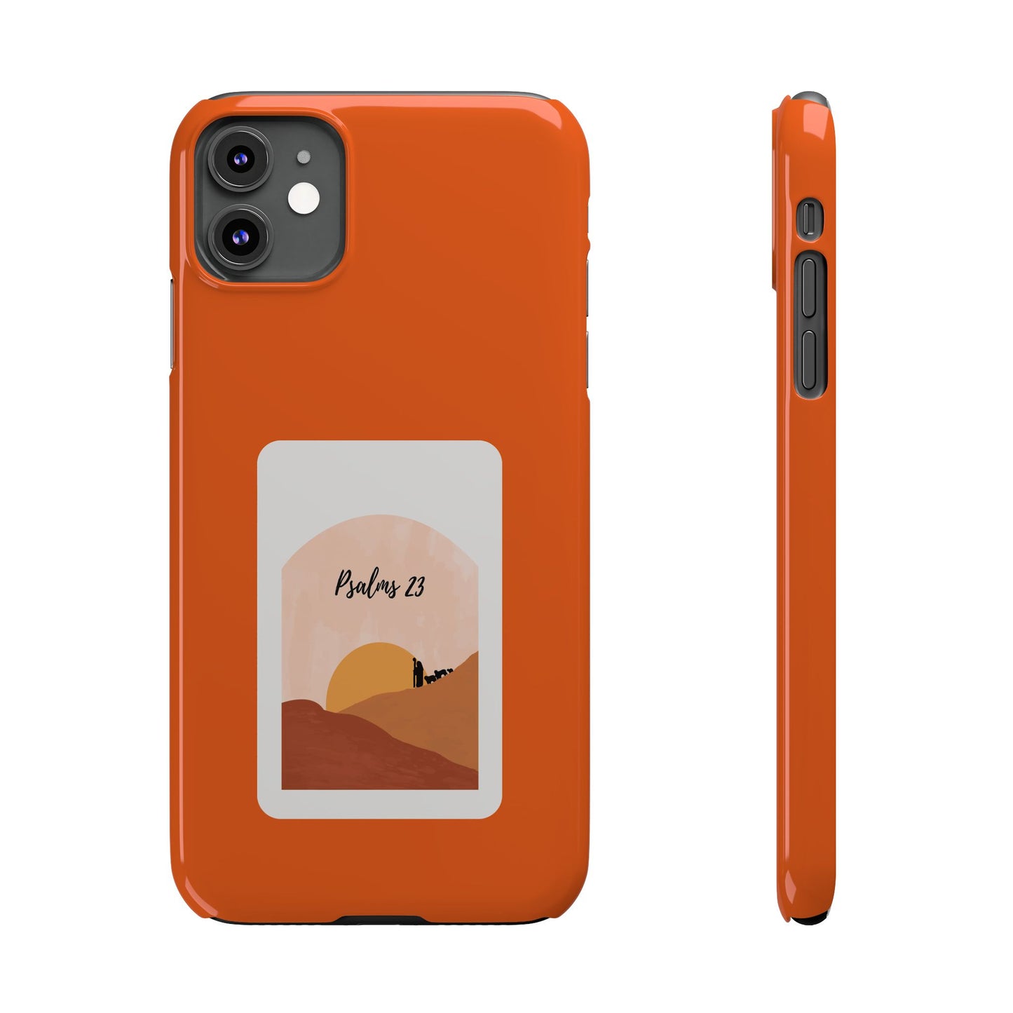 Dual-Layer Phone Case Inspired by Psalm 23 - #Orange