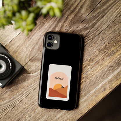 Dual-Layer Phone Case Inspired by Psalm 23 - #Black