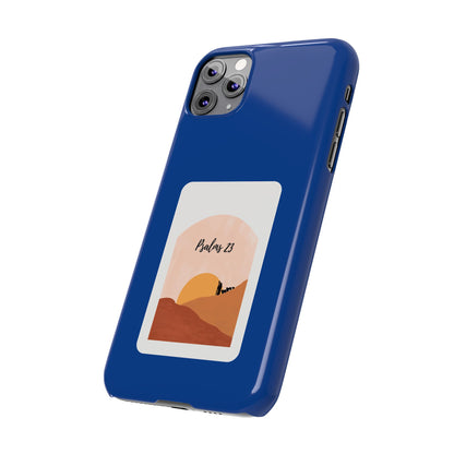 Dual-Layer Phone Case Inspired by Psalm 23 - #Darkblue