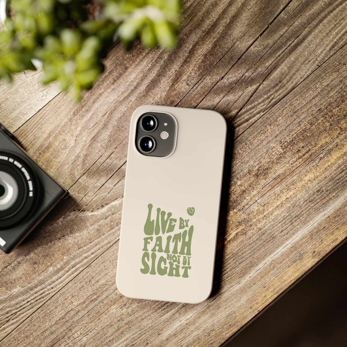 Live by Faith" Durable Phone Case – Trust in Every Moment