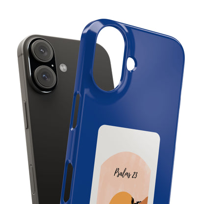 Dual-Layer Phone Case Inspired by Psalm 23 - #Darkblue