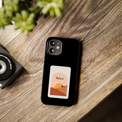 Dual-Layer Phone Case Inspired by Psalm 23 - #Black