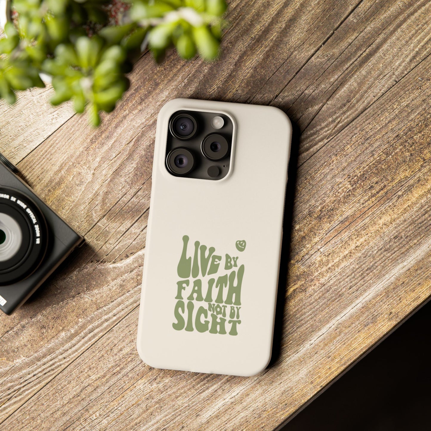 Live by Faith" Durable Phone Case – Trust in Every Moment