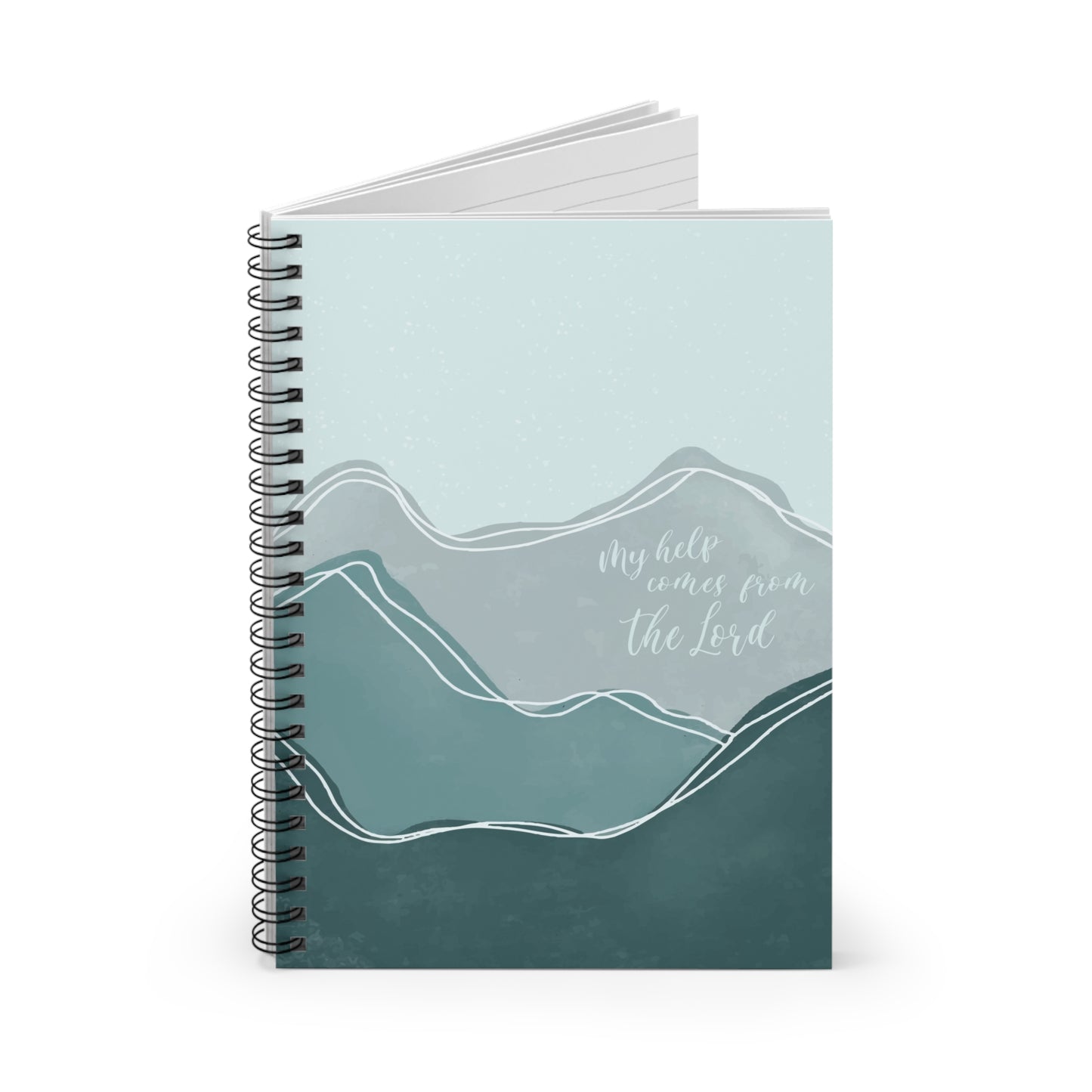 "My Help Comes from the Lord" Inspirational Spiral Notebook