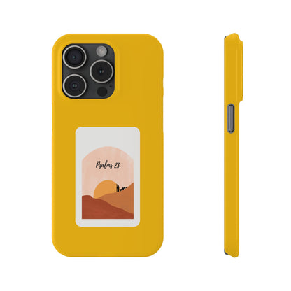 Dual-Layer Phone Case Inspired by Psalm 23 - #yellow