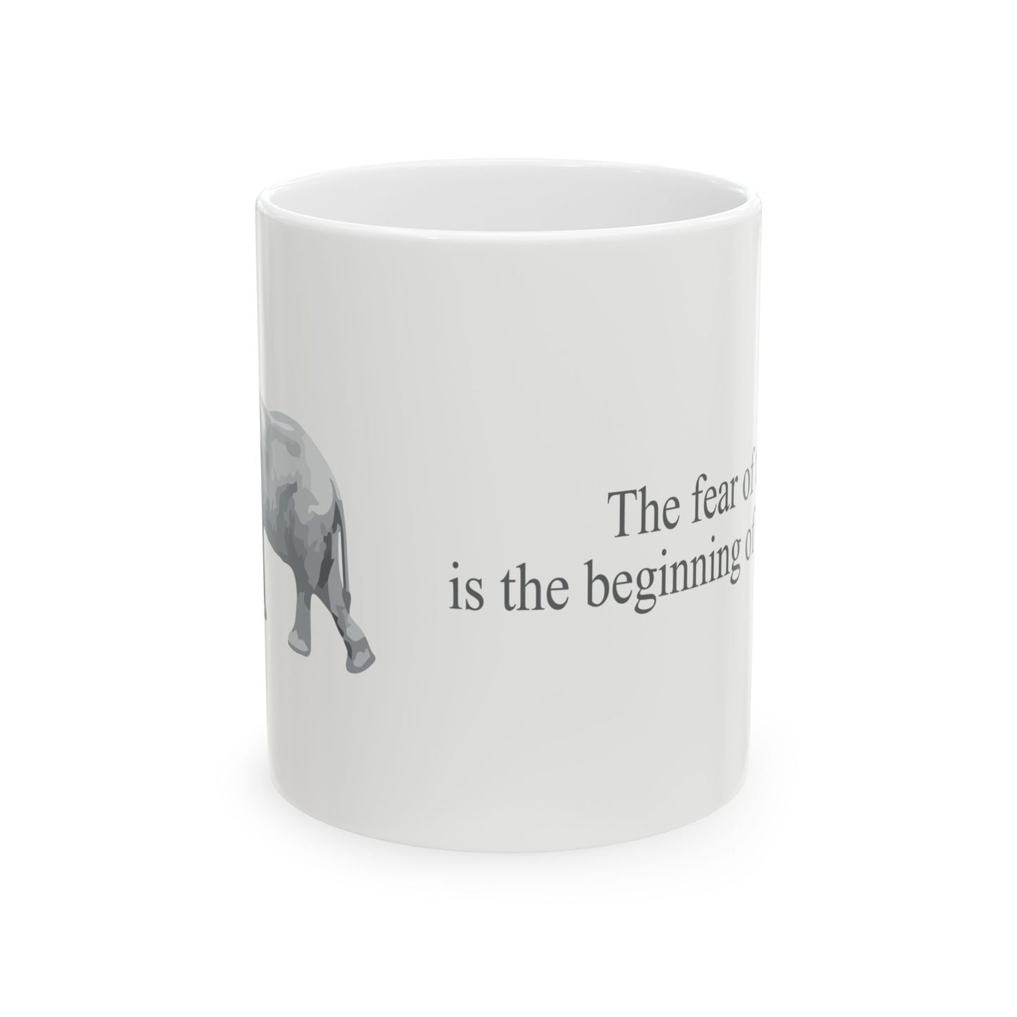 "Wisdom Begins Here" - Coffee Mug