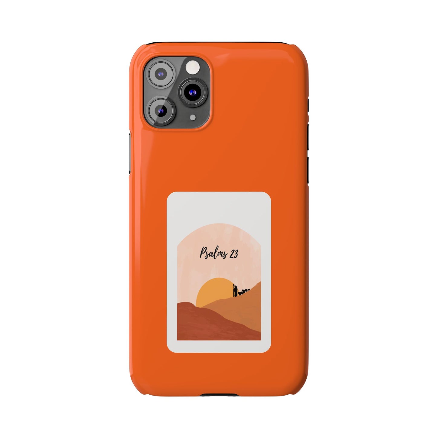 Dual-Layer Phone Case Inspired by Psalm 23 - #Orange