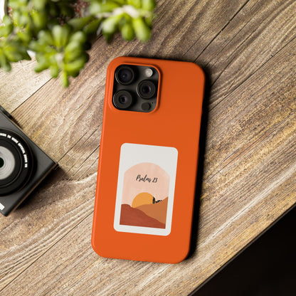 Dual-Layer Phone Case Inspired by Psalm 23 - #Orange