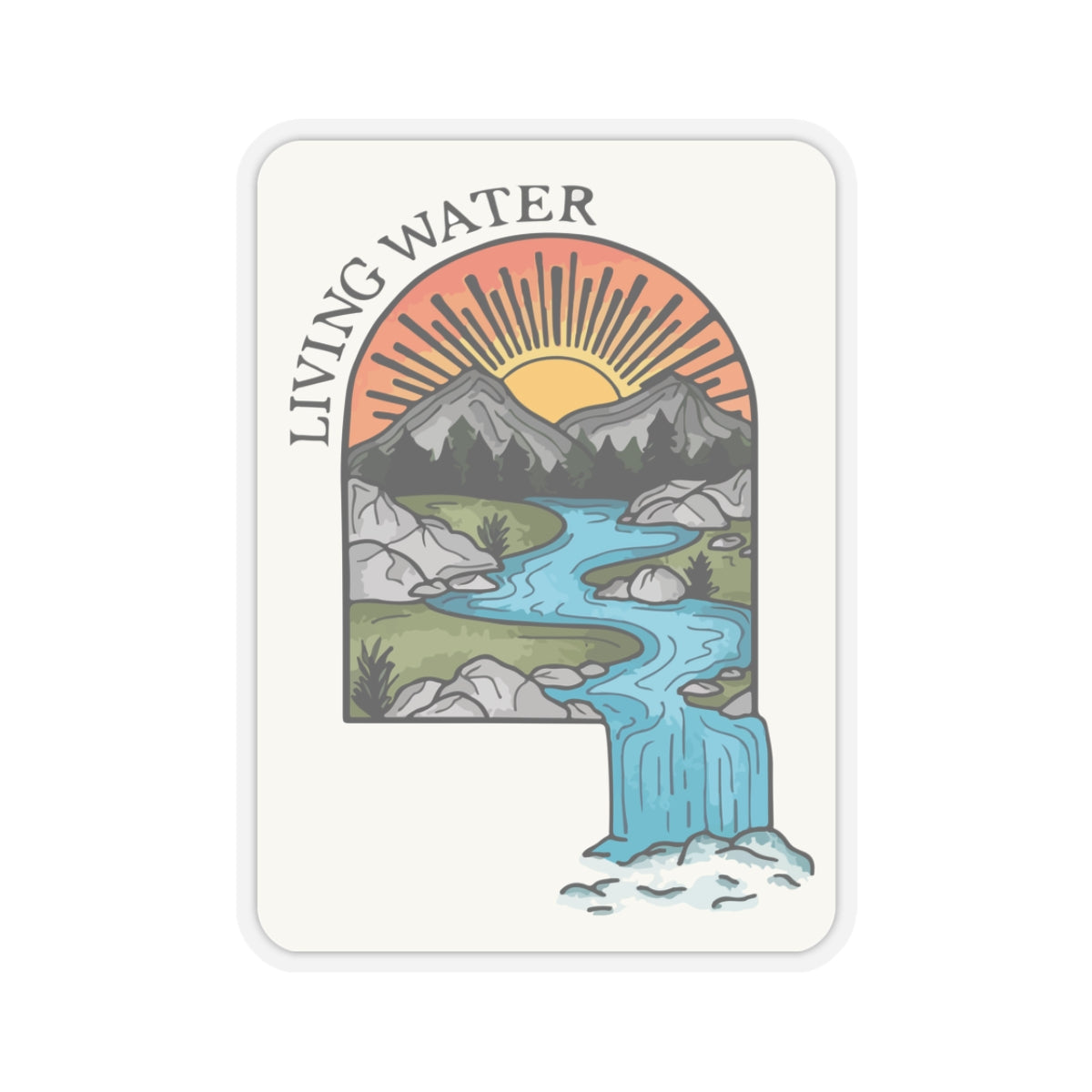 Living Water - Christian Sticker