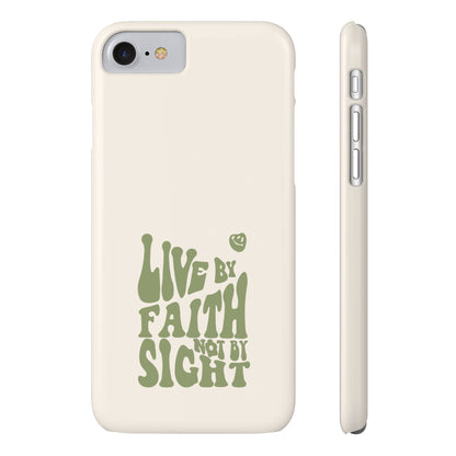 Live by Faith" Durable Phone Case – Trust in Every Moment