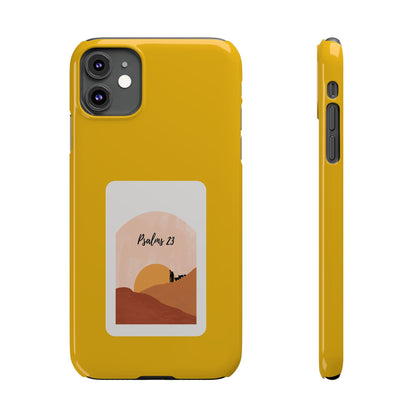 Dual-Layer Phone Case Inspired by Psalm 23 - #yellow