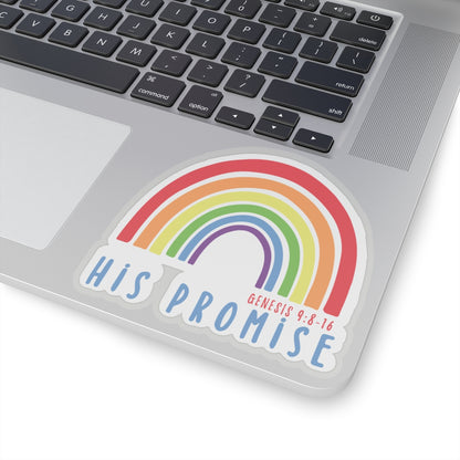 "His Promise" Rainbow Sticker | Genesis 9:8-16