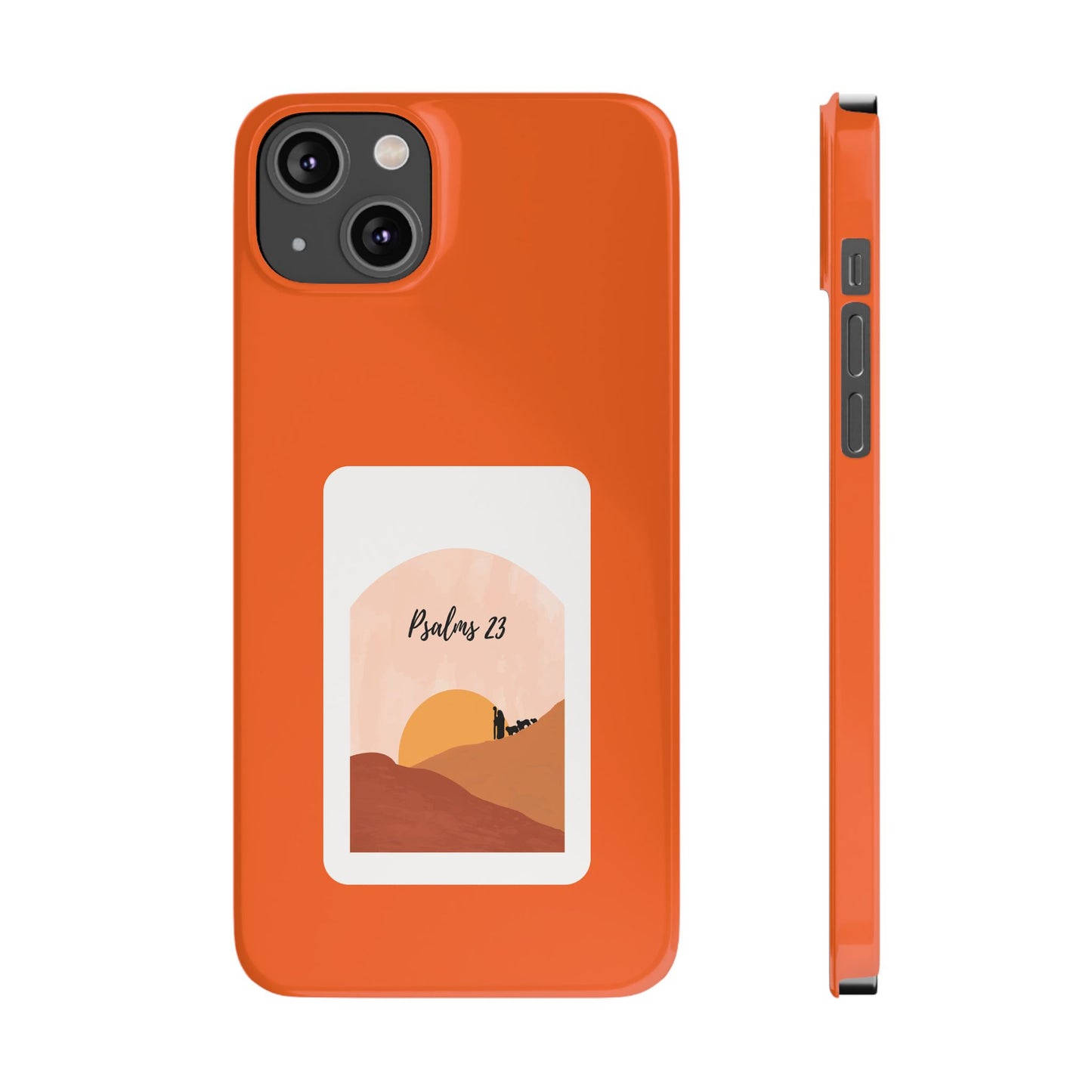 Dual-Layer Phone Case Inspired by Psalm 23 - #Orange