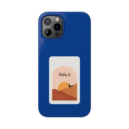 Dual-Layer Phone Case Inspired by Psalm 23 - #Darkblue