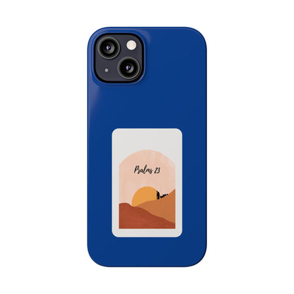 Dual-Layer Phone Case Inspired by Psalm 23 - #Darkblue