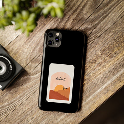 Dual-Layer Phone Case Inspired by Psalm 23 - #Black