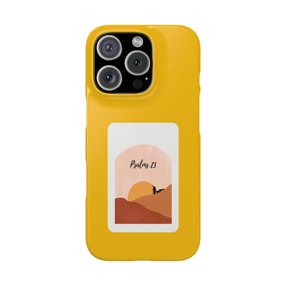 Dual-Layer Phone Case Inspired by Psalm 23 - #yellow