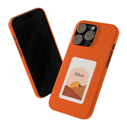 Dual-Layer Phone Case Inspired by Psalm 23 - #Orange