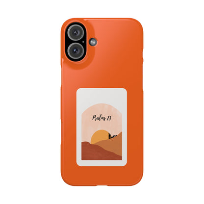 Dual-Layer Phone Case Inspired by Psalm 23 - #Orange