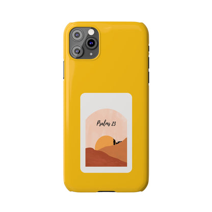 Dual-Layer Phone Case Inspired by Psalm 23 - #yellow