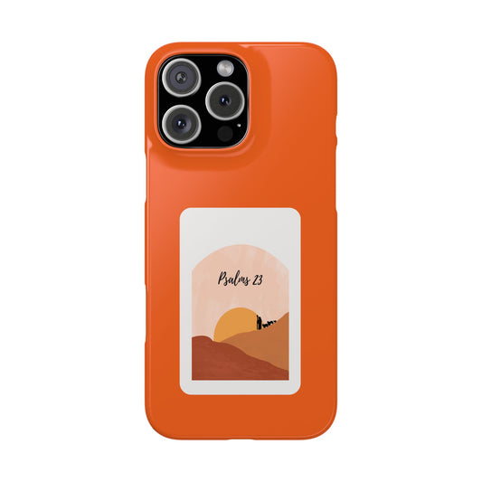 Dual-Layer Phone Case Inspired by Psalm 23 - #Orange