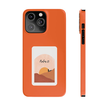 Dual-Layer Phone Case Inspired by Psalm 23 - #Orange