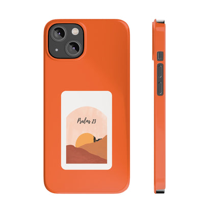 Dual-Layer Phone Case Inspired by Psalm 23 - #Orange