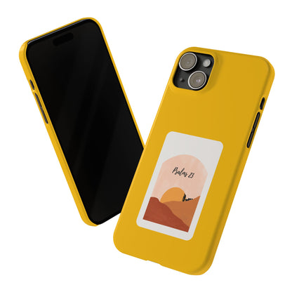 Dual-Layer Phone Case Inspired by Psalm 23 - #yellow