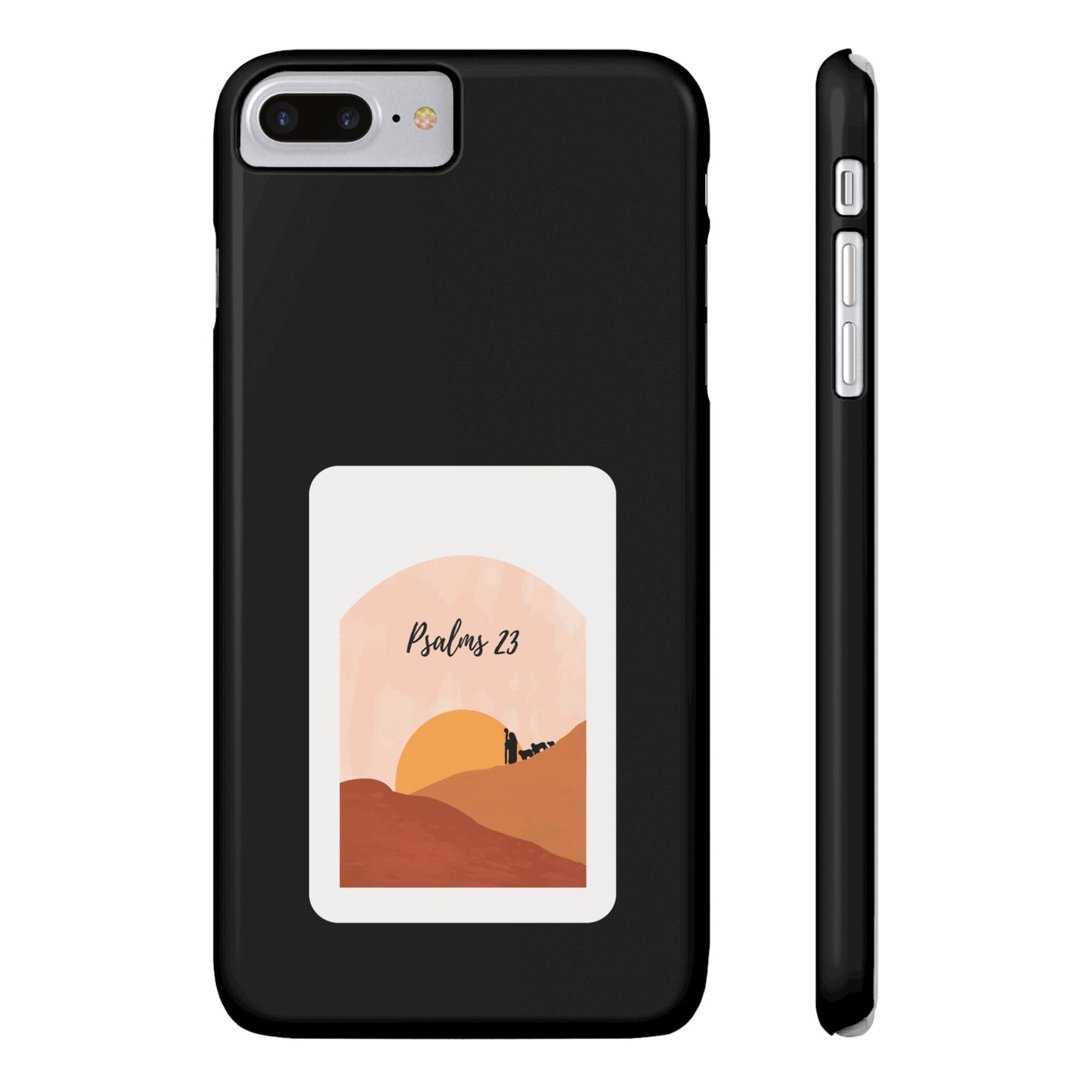 Dual-Layer Phone Case Inspired by Psalm 23 - #Black