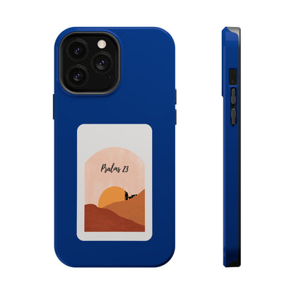 Dual-Layer Phone Case Inspired by Psalm 23 - #Darkblue