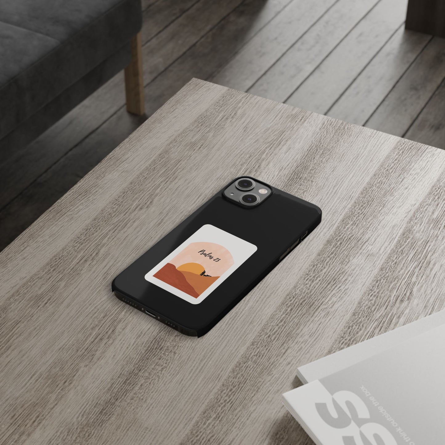 Dual-Layer Phone Case Inspired by Psalm 23 - #Black