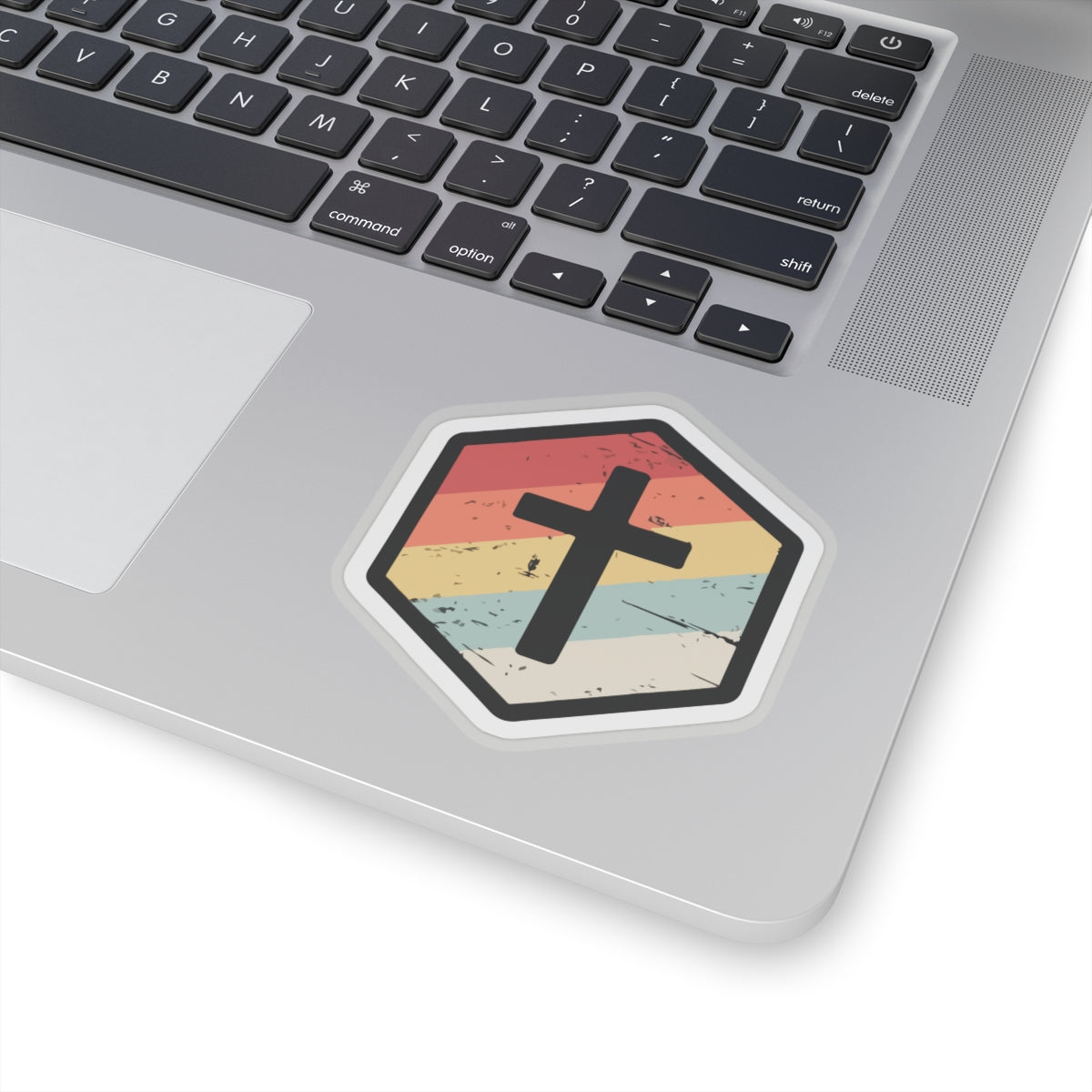 Retro Vintage Cross - Sticker