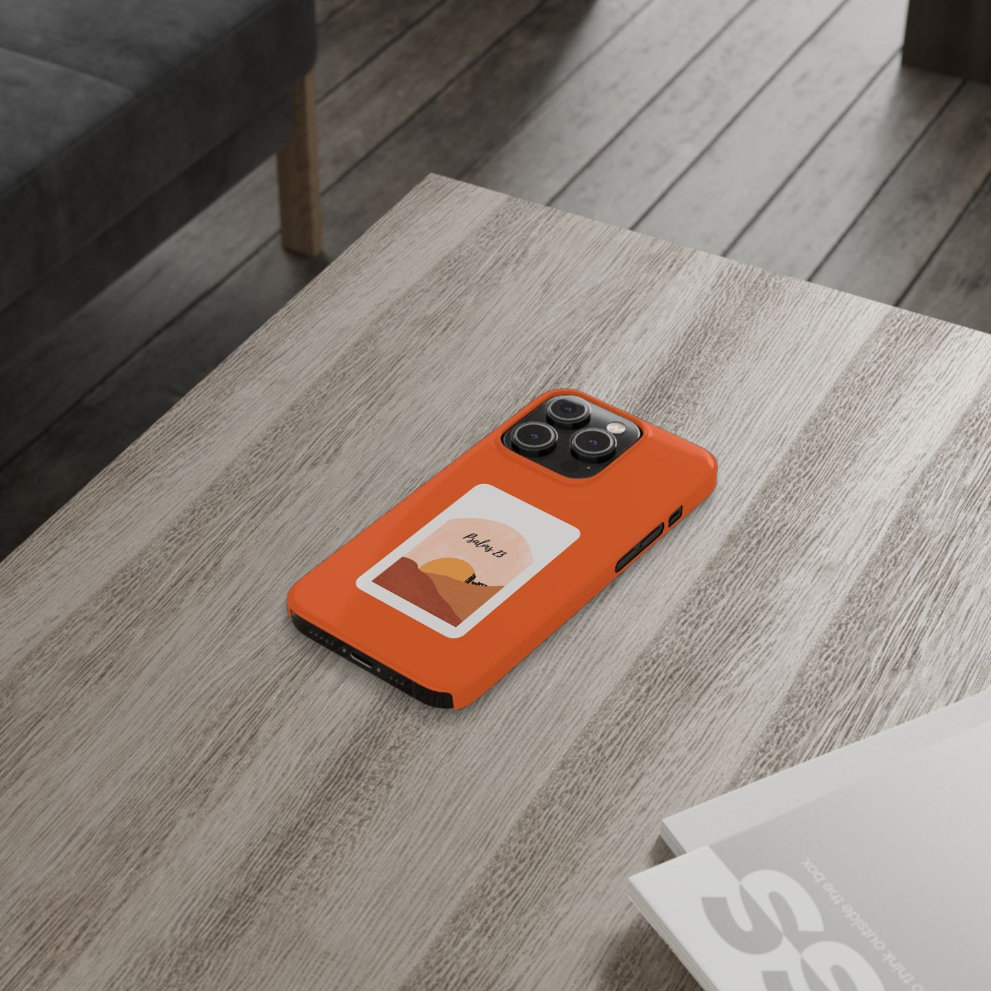 Dual-Layer Phone Case Inspired by Psalm 23 - #Orange