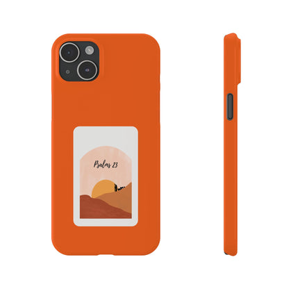 Dual-Layer Phone Case Inspired by Psalm 23 - #Orange