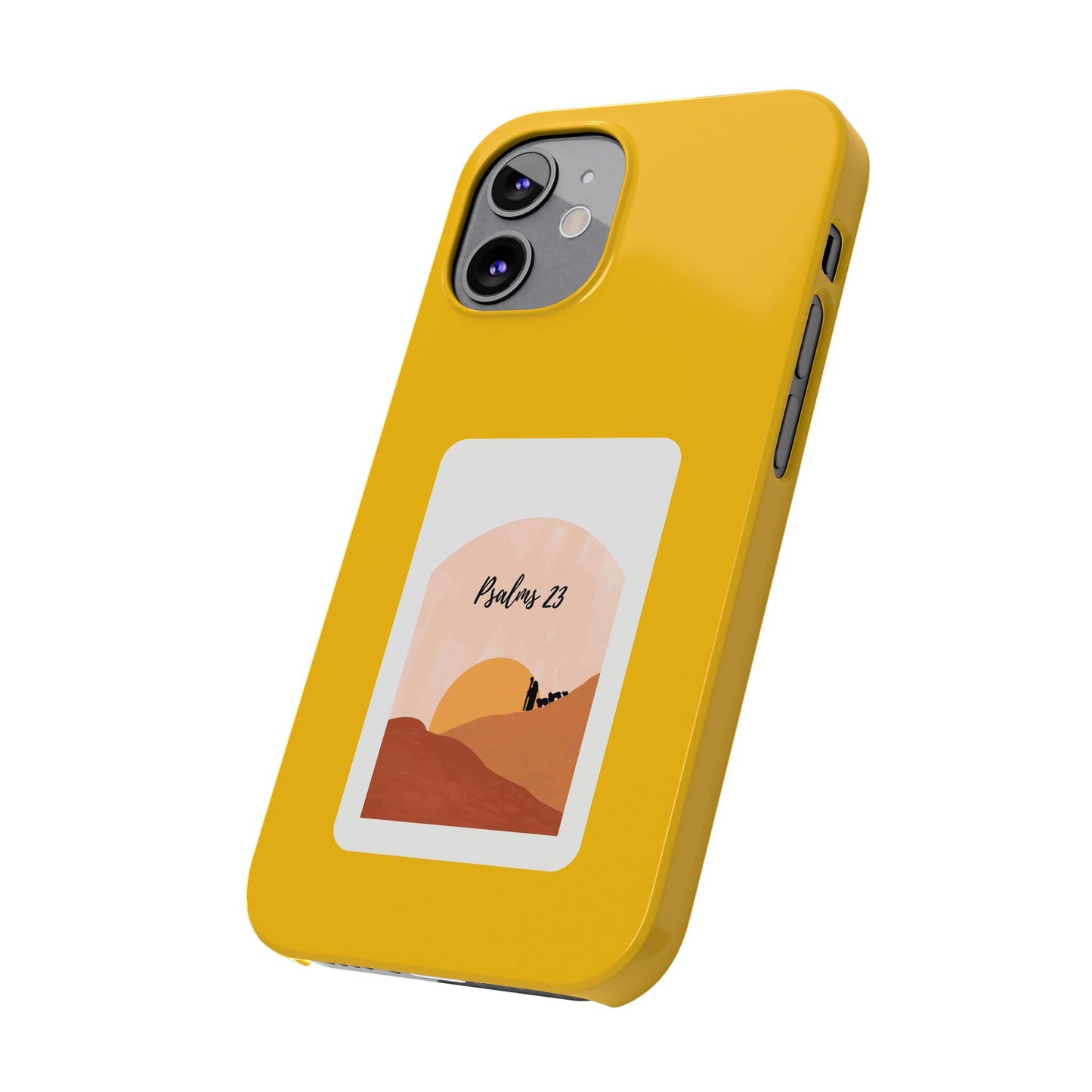 Dual-Layer Phone Case Inspired by Psalm 23 - #yellow