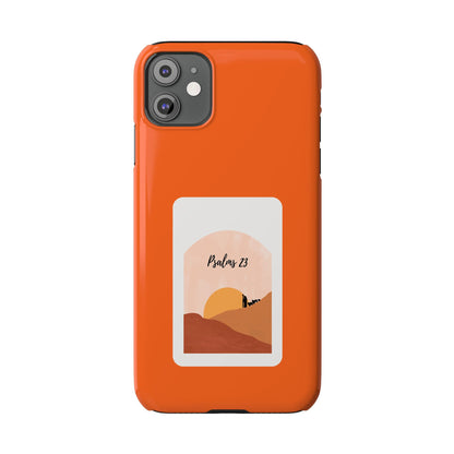 Dual-Layer Phone Case Inspired by Psalm 23 - #Orange