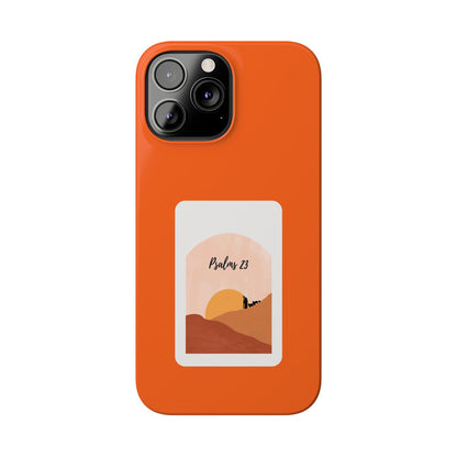 Dual-Layer Phone Case Inspired by Psalm 23 - #Orange