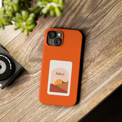 Dual-Layer Phone Case Inspired by Psalm 23 - #Orange