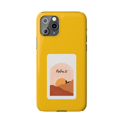 Dual-Layer Phone Case Inspired by Psalm 23 - #yellow