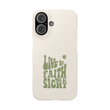 Live by Faith" Durable Phone Case – Trust in Every Moment