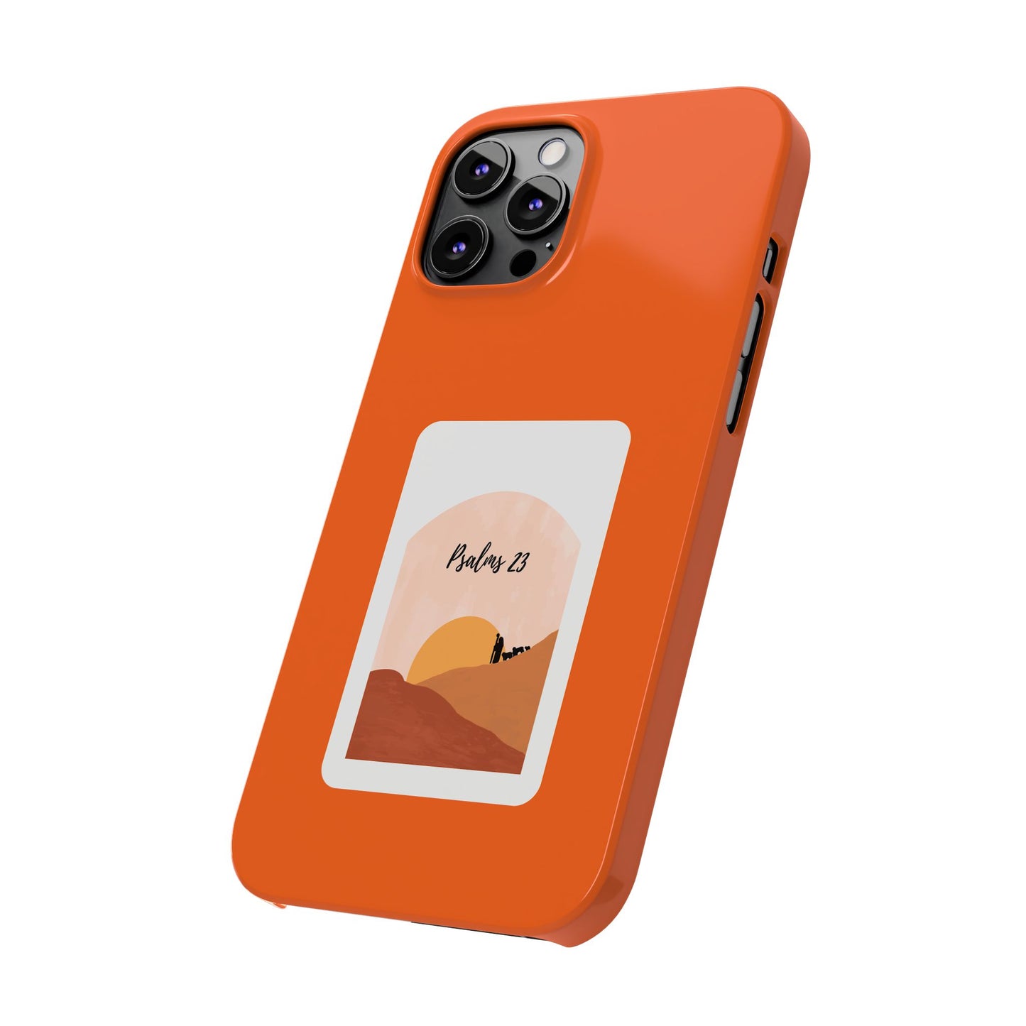 Dual-Layer Phone Case Inspired by Psalm 23 - #Orange