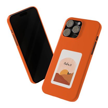 Dual-Layer Phone Case Inspired by Psalm 23 - #Orange