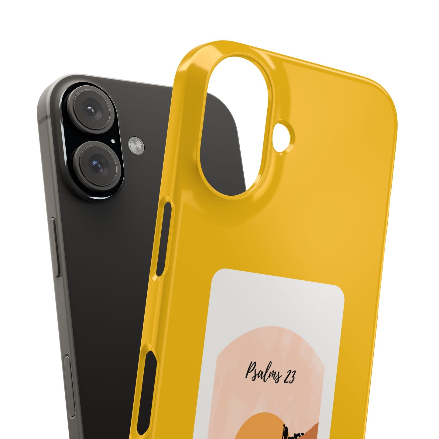 Dual-Layer Phone Case Inspired by Psalm 23 - #yellow