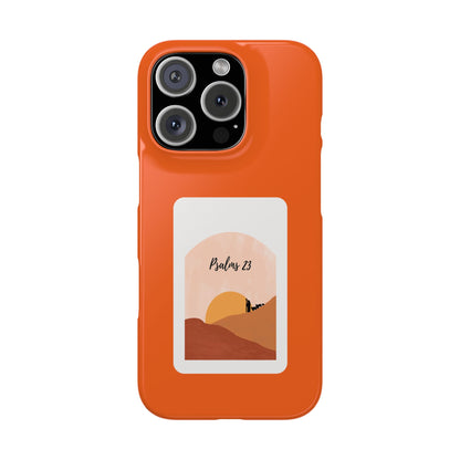 Dual-Layer Phone Case Inspired by Psalm 23 - #Orange