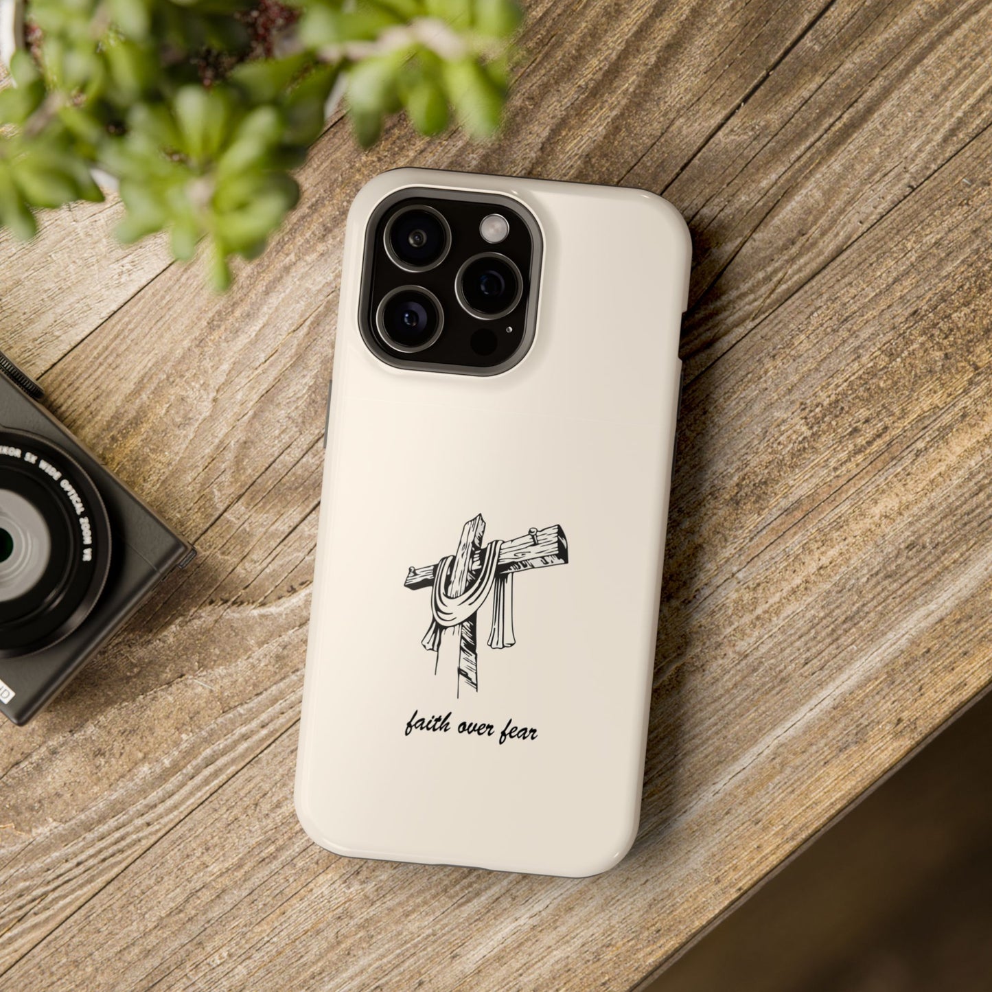 Faith Over Fear: Dual-Layer Phone Case