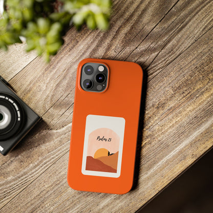 Dual-Layer Phone Case Inspired by Psalm 23 - #Orange