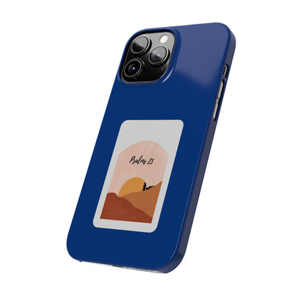 Dual-Layer Phone Case Inspired by Psalm 23 - #Darkblue