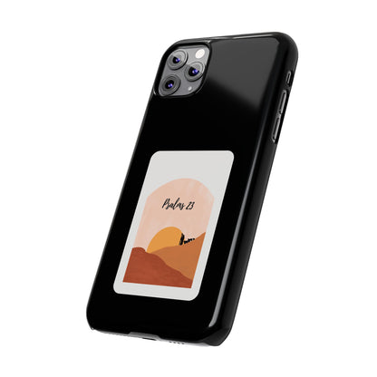 Dual-Layer Phone Case Inspired by Psalm 23 - #Black