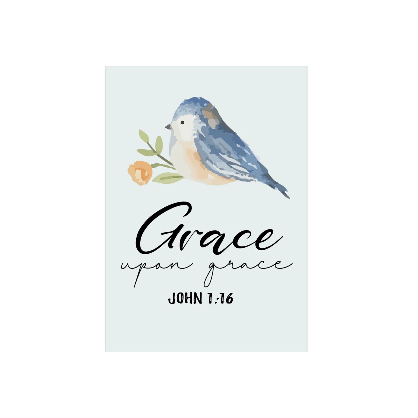 Grace Upon Grace - Christian Metal Poster